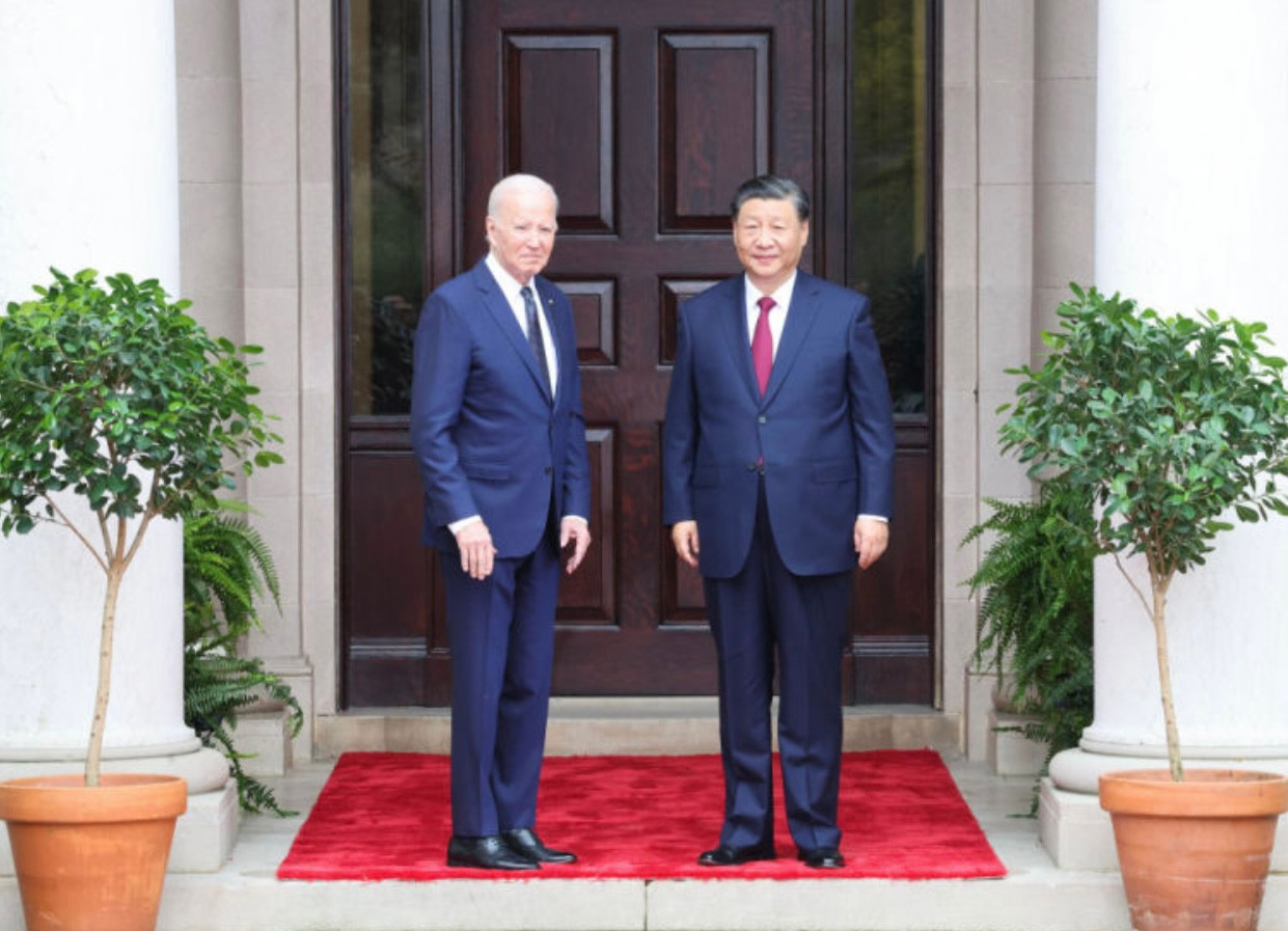 Chủ tịch Trung Quốc Tập Cận Bình và Tổng thống Mỹ Joe Biden tại California, Mỹ ngày 15/11. Ảnh: Xinhua. Chủ tịch Trung Quốc Tập Cận Bình và Tổng thống Mỹ Joe Biden tại California, Mỹ ngày 15/11. Ảnh: Xinhua.