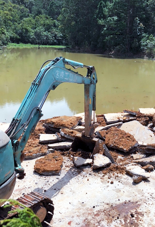 Phá dỡ công trình xâm phạm di tích thắng cảnh quốc gia ảnh 1