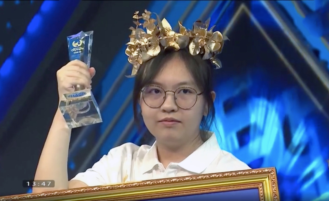 Như Thảo giành vòng nguyệt quế trận tuần đầu tiên tháng 2 quý II Đường lên đỉnh Olympia 24.