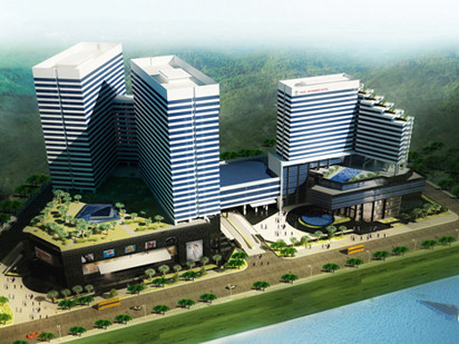 Phối cảnh giai đoạn 1 của khu phức hợp Hoang Anh Gia Lai Myanmar Centre tại Yangon