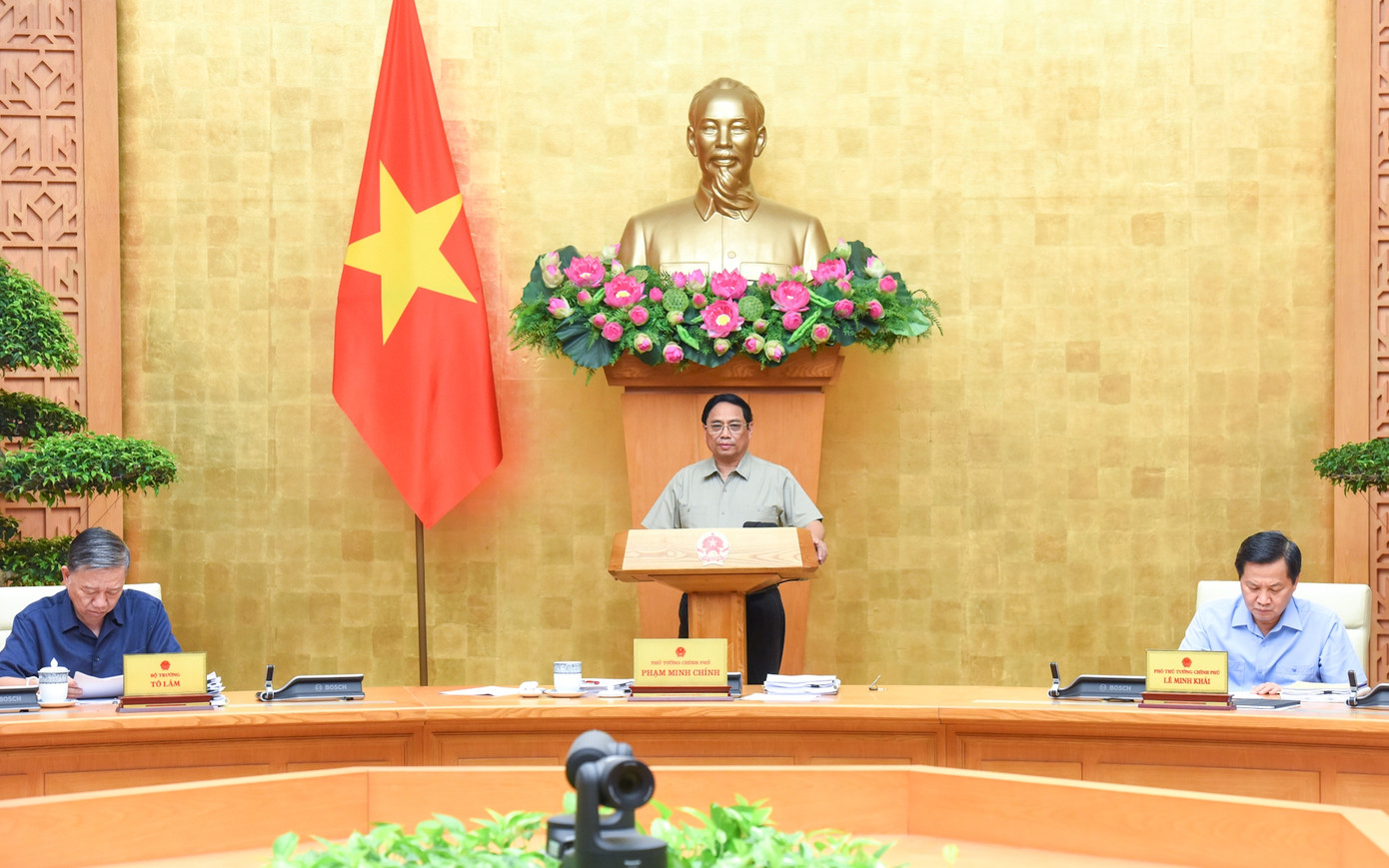 Thủ tướng Phạm Minh Chính chủ trì phiên họp chuyên đề xây dựng pháp luật