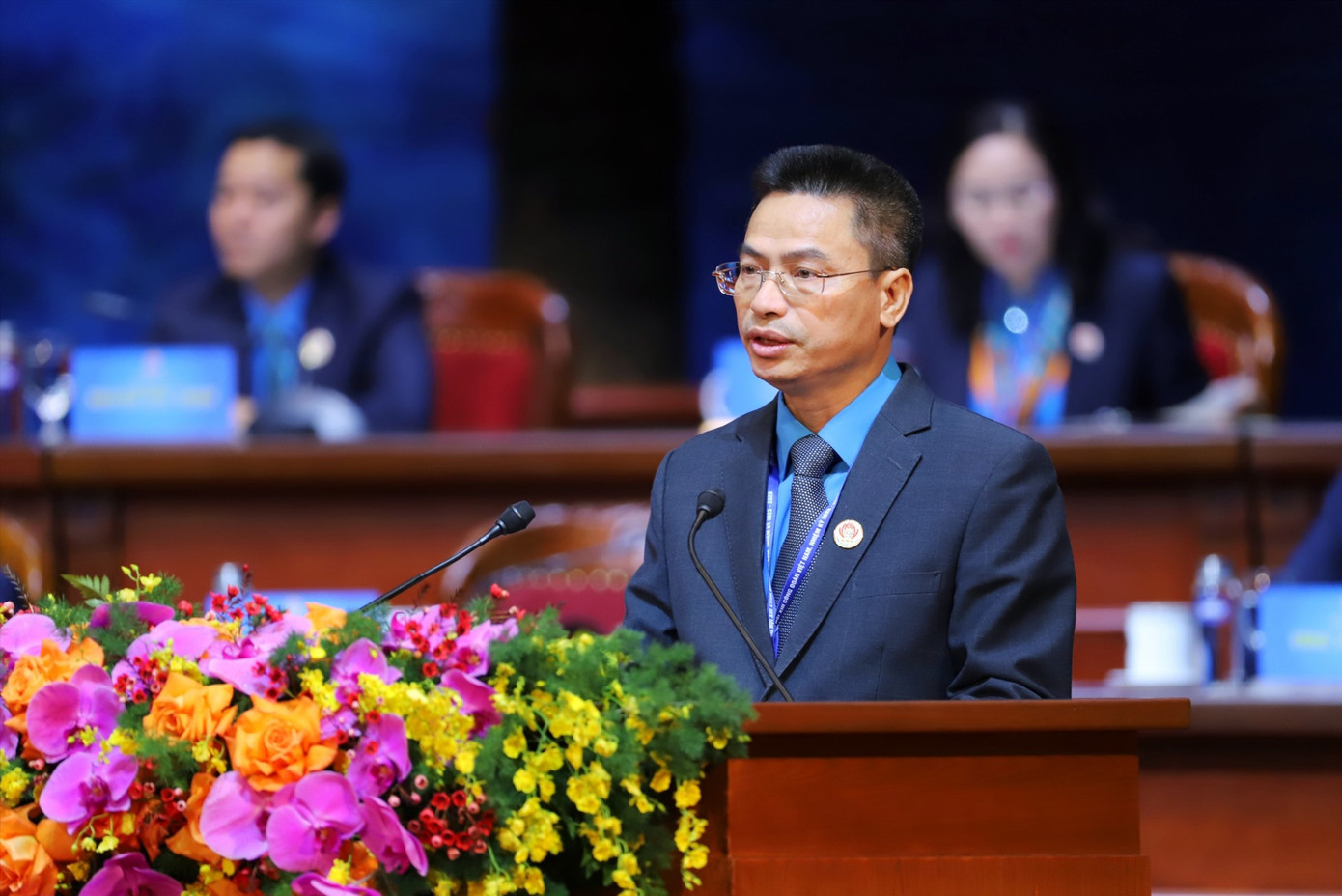 Ông Phạm Quang Hưởng - Phó Chủ tịch Công đoàn Thông tin và Truyền thông Việt Nam