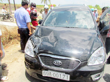 Sau 50 km chạy trốn cảnh sát, tài xế ôtô này gây ra 5 vụ tai nạn giao thông. Ảnh: Đ.X