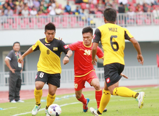 U23 Việt Nam có thế trận lấn lướt đối phương. Ảnh: Zing