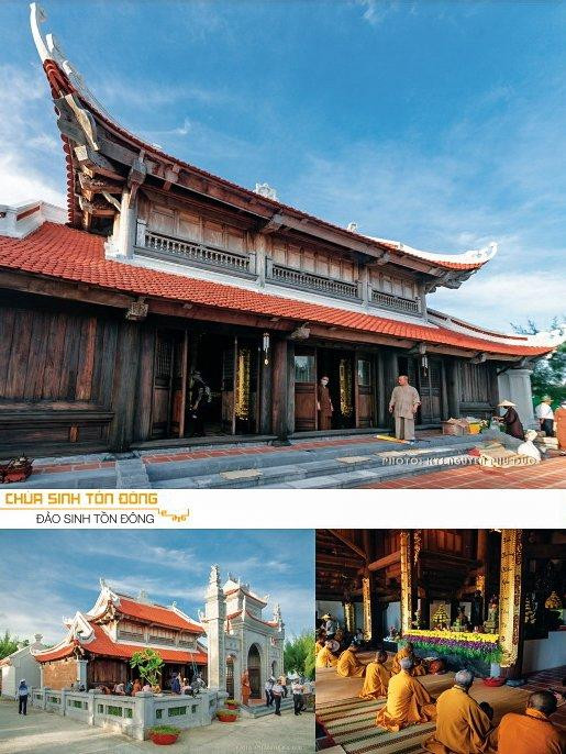 Tất cả hệ thống tên chùa, hoành phi, các bức đại tự, đôi câu đối đều sử dụng chữ tiếng Việt. Bát hương và đồ thờ tại các chùa trên quần đảo Trường Sa đều được in Quốc huy của Nước Cộng Hoà Xã Hội Chủ Nghĩa Việt Nam. Hai chữ “Từ bi” – “Hùng lực” trên 2 lối vào của mỗi tam quan cũng thể hiện tinh thần độc lập, tự cường, hộ quốc an dân, đồng hành cùng dân tộc của Phật giáo Việt Nam.