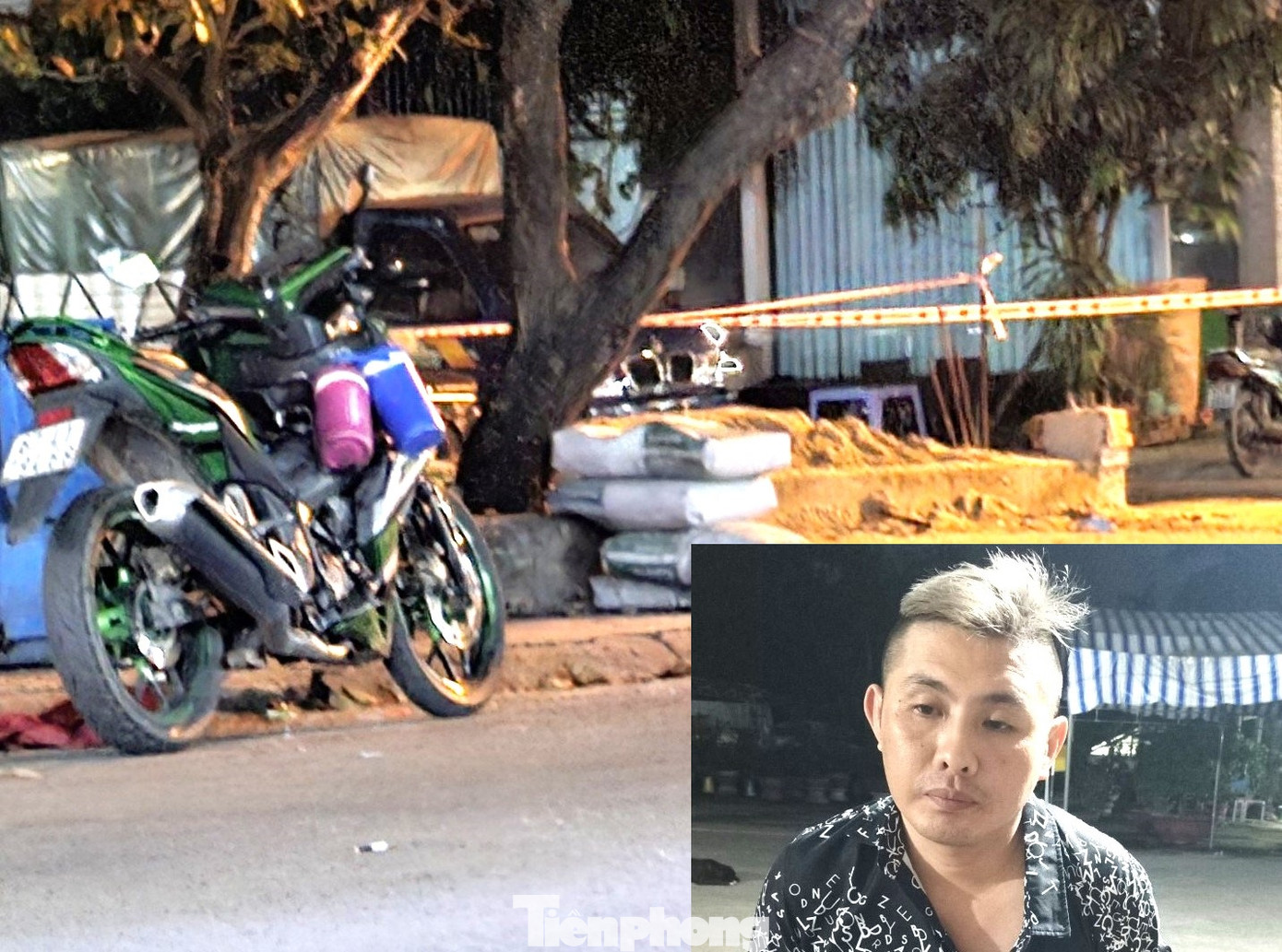 Hiện trường và chân dung nghi phạm Đồng Quang Thiện Hiện trường và chân dung nghi phạm Đồng Quang Thiện