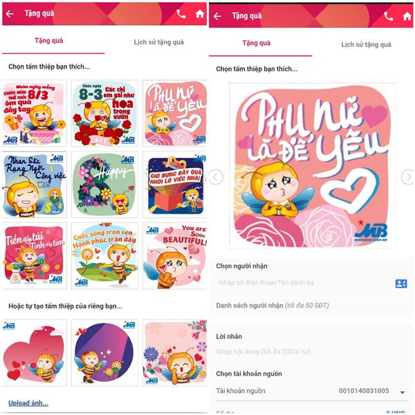 Mùng 8/3 không lo tặng quà với App Ngân Hàng MBBank ảnh 2