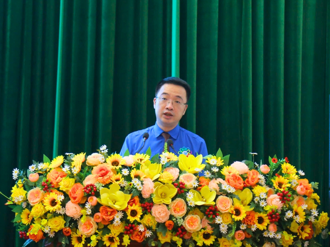 Anh Nguyễn Tường Lâm - Bí thư Ban Chấp hành Trung ương Đoàn, Phó Chủ tịch T.Ư Hội LHTN Việt Nam phát biểu tại Đại hội. Anh Nguyễn Tường Lâm - Bí thư Ban Chấp hành Trung ương Đoàn, Phó Chủ tịch T.Ư Hội LHTN Việt Nam phát biểu tại Đại hội.