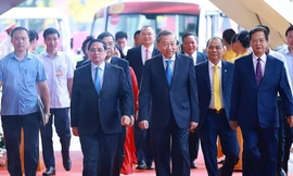 Tổng Bí thư, Thủ tướng dự Lễ khánh thành, khởi công dự án mừng Quốc khánh 