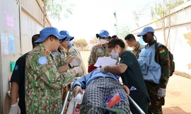 Quân y Việt Nam phản ứng nhanh trước tình huống bất ngờ của Phái bộ UNMISS