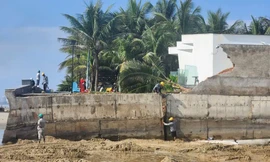 Kè biển dự án nghìn tỷ ở TPHCM bị sập