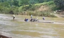 Hiện trường xảy ra sự việc. 