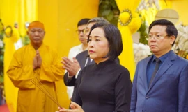 Lãnh đạo Đảng, Nhà nước, Mặt trận Tổ quốc viếng Trưởng lão Hòa thượng Thích Trí Tịnh