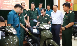 Trang bị hơn 6.000 xe mô tô cho Ban chỉ huy Quân sự cấp xã 