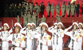 Quân đội tổng duyệt chương trình dạ hội đặc biệt 