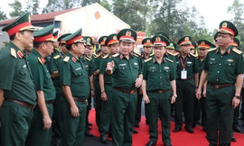 Thượng tướng Hoàng Xuân Chiến kiểm tra công tác chuẩn bị Giao lưu hữu nghị quốc phòng biên giới Việt Nam - Campuchia