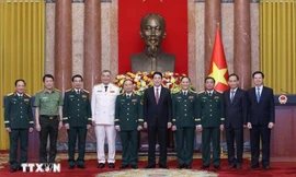 Chủ tịch nước trao quyết định thăng quân hàm, cấp bậc hàm Thượng tướng cho sỹ quan Quân đội và Công an 