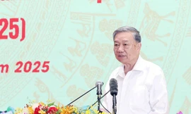 Tổng Bí thư Tô Lâm dự gặp mặt kỷ niệm 80 năm Ngày truyền thống CAND và Ngoại giao 