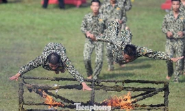Chiến binh Đặc công trình diễn võ thuật và trống hội hoành tráng