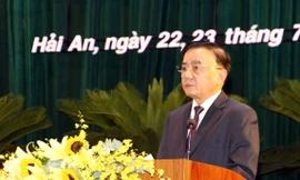 Thường trực Ban Bí thư Trần Cẩm Tú dự đại hội Đảng bộ phường điểm ở Hải Phòng