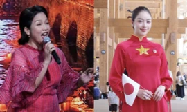 Mỹ Linh cất cao giọng hát 'chuẩn diva' và Hoa hậu Thanh Thủy diện áo dài cùng quảng bá văn hóa Việt tại 'Expo 2025'