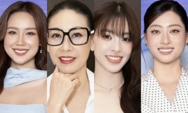 Hà Kiều Anh, Lương Thùy Linh, Trần Tiểu Vy và Bảo Ngọc cùng ngồi 'ghế nóng', nhan sắc có 'lấn át' dàn thí sinh?