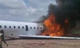 Congo: Bộ trưởng thoát chết trong gang tấc khi máy bay bốc cháy dữ dội