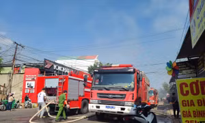 Hiện trường vụ cháy.