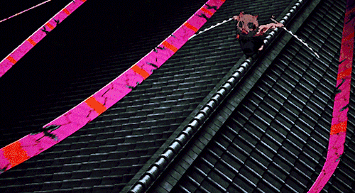 Vũ khí của cô em gái Daki là những dải obi.