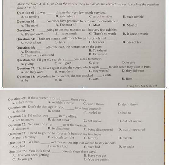 TP.HCM: Đề thi tuyển sinh trùng với đề thi thử của trung tâm dạy thêm! ảnh 1 Đề thi chính thức của Trường Phổ thông năng khiếu vào lớp 10 năm học 2018 - 2019.