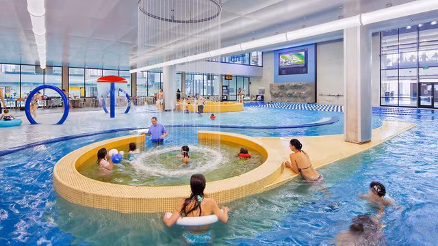 Trung tâm chăm sóc sức khỏe và giải trí tại trường tốn 53 triệu đô la để xây dựng. Ảnh: Trang Facebook University of Iowa.