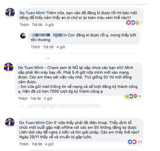 Thầy hiệu trưởng trấn an sinh viên khi web đăng ký tín chỉ bị "sập" bằng cách vô cùng đáng yêu ảnh 4