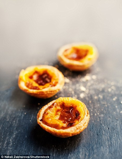 Món bánh “pastéis de nata”, một loại bánh trứng tạc, phủ quế, vốn phổ biến ở Lisbon, Bồ Đào Nha, đứng thứ 12.