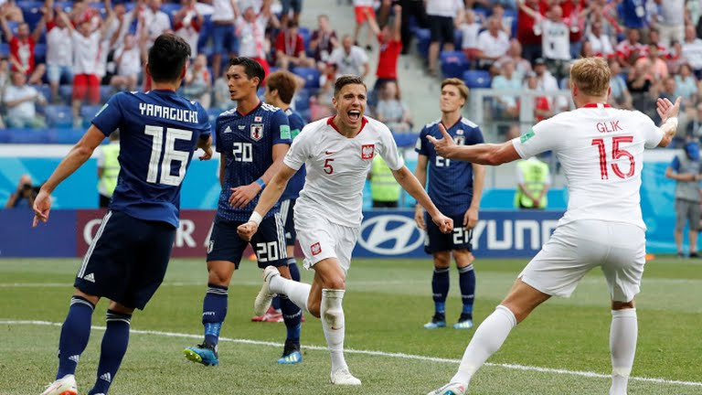 Niềm vui của các cầu thủ Ba Lan.