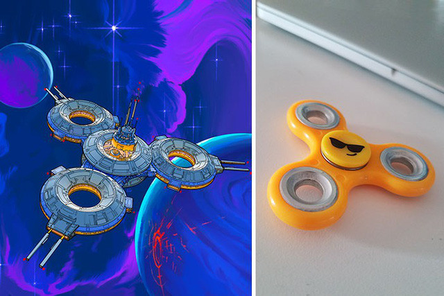 Con quay Fidget Spinner trở thành ý tưởng cho trạm không gian vũ trụ.