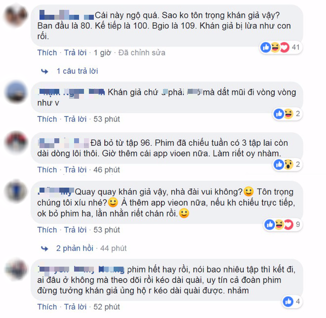 Khán giả bất bình khi bộ phim cứ liên tiếp kéo dài.