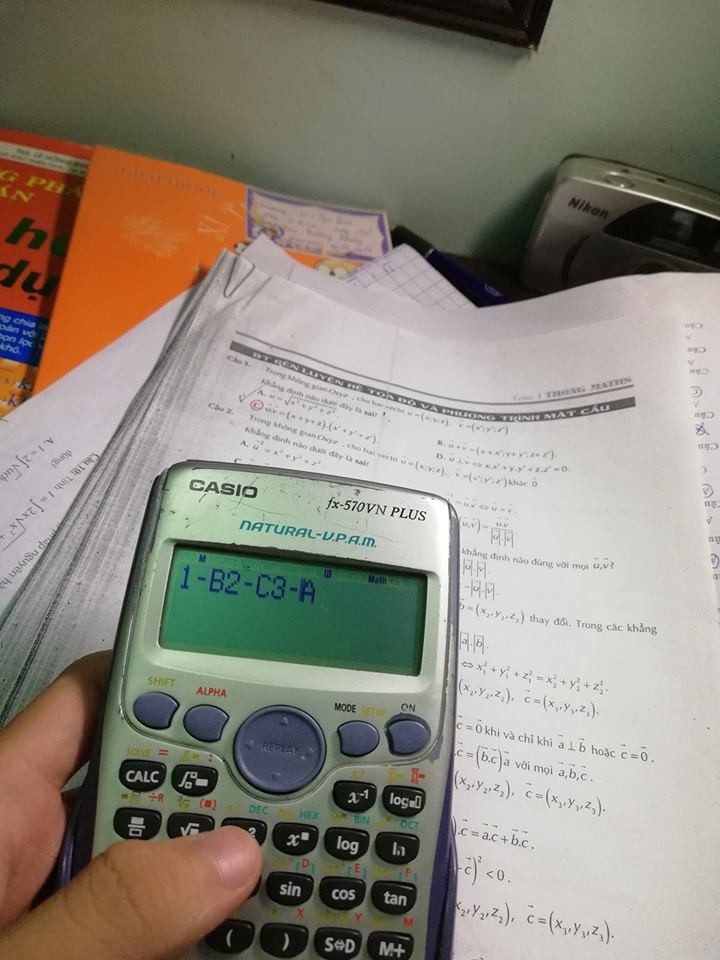 1-B, 2-C, 3-A nhé hihi!