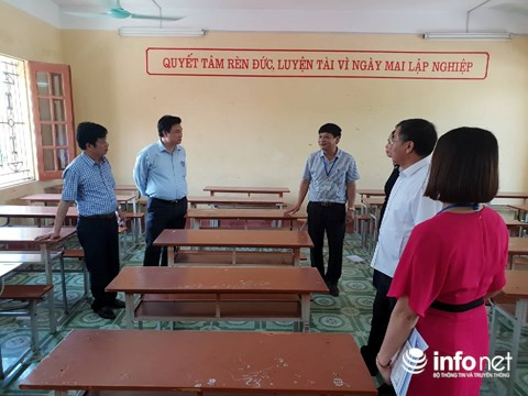 Đoàn kiểm tra công tác chuẩn bị thi THPT Quốc gia 2018 của Bộ GD&ĐT do Thứ trưởng Nguyễn Hữu Độ làm trưởng đoàn đã tiến hành kiểm tra tại tỉnh Hải Dương.