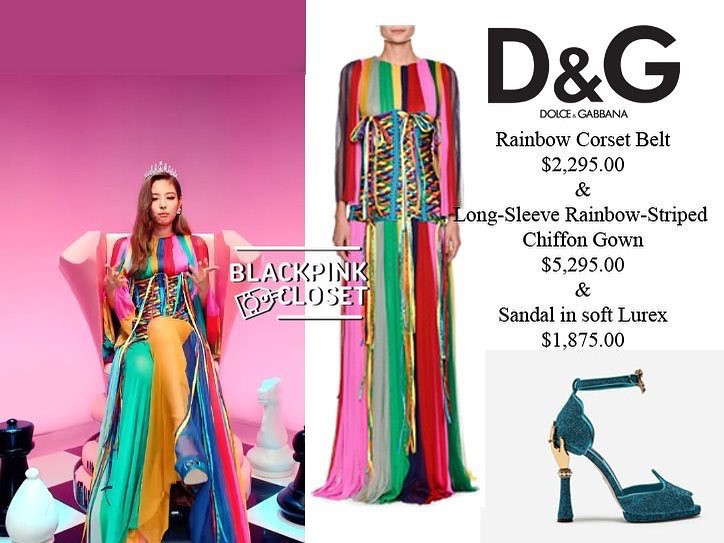 Set đồ của Jennie trong MV Ddu-Du Ddu-Du có giá lên tới 210 triệu đồng: váy 120 triệu, thắt lưng 50 triệu và giày 40 triệu