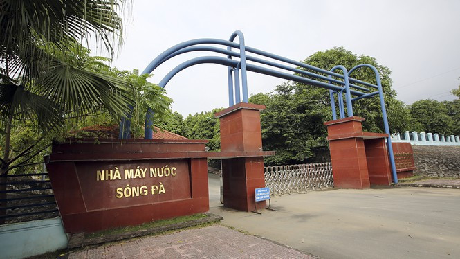 Nhà máy xử lý nước sông Đà. Ảnh: Mạnh Thắng.