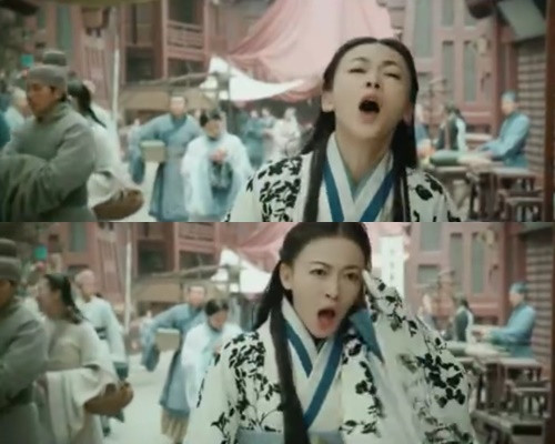 Biểu cảm trợn mắt hơi "lố" của Ngô Cẩn Ngôn.