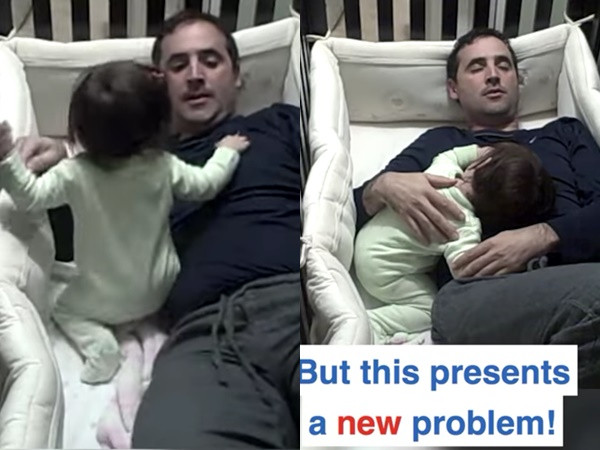 Cô bé quấn bố nhất định không chịu ngủ 1 mình.