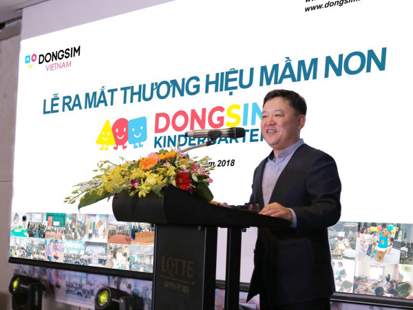 Ông Lee Sung Gun Tổng Giám đốc Dongsim Việt Nam phát biểu tại buổi lễ