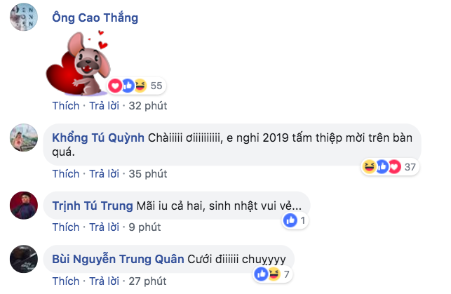 Bạn bè của cả hai mong đợi một đám cưới trong tương lai gần.