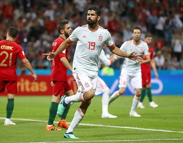 10. Diego Costa (Tây Ban Nha): 3 bàn thắng
