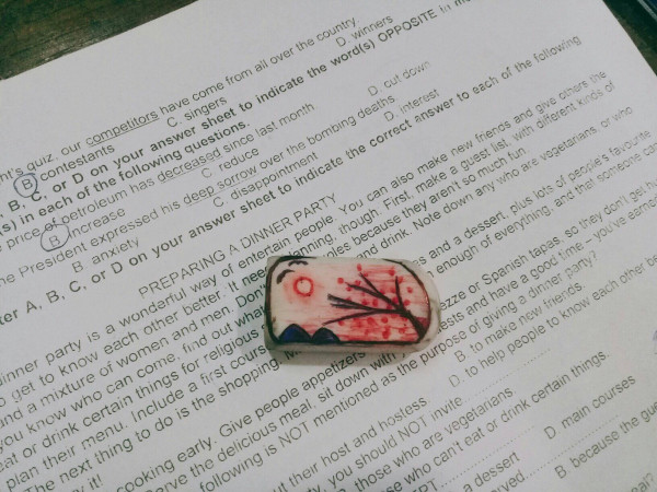 Teen được dịp "khoe" tài nghệ mỹ thuật ấn tượng. (Ảnh: FB Hiếu Ngân)