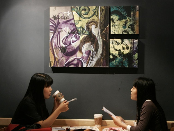 Giới trẻ Hàn Quốc uống rất nhiều cà-phê.