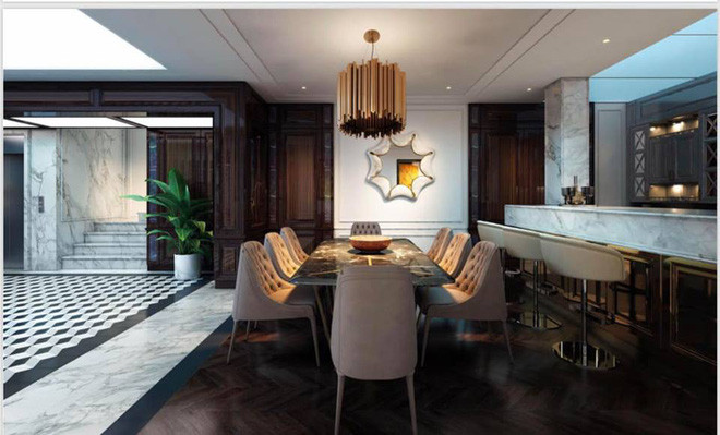 Khu vực nhà bếp được thiết kế khéo léo tận dụng ánh sáng ban ngày.