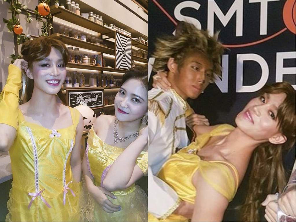 Giờ mới biết công ty SM Ent có tới hai công chúa Belle. Chẳng ngờ cả Yeri (Red Velvet) và Taeil (NCT) đều đụng hàng ý tưởng hóa trang thành Belle của phim Người đẹp và quái thú. Vậy bạn thích Belle nào hơn?