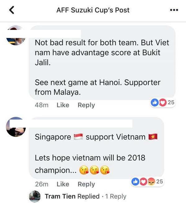 Các fan Malaysia cũng tỏ ra e ngại trước Việt Nam trong trận đấu diễn ra trên sân Mỹ Đình sắp tới